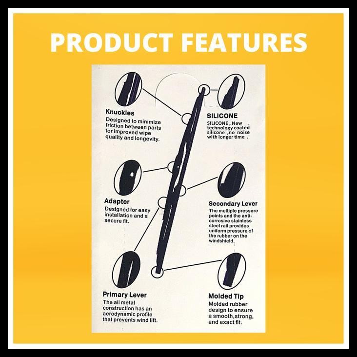 HOT DEAL WIPER KACA MOBIL TOYOTA AVANZA 2004-2015 FRAME SEPASANG - OGM 