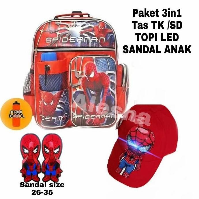 

Terjangkau Tas Ransel Anak Sekolah Laki Gratis Sandal Topi Karakter Superhero