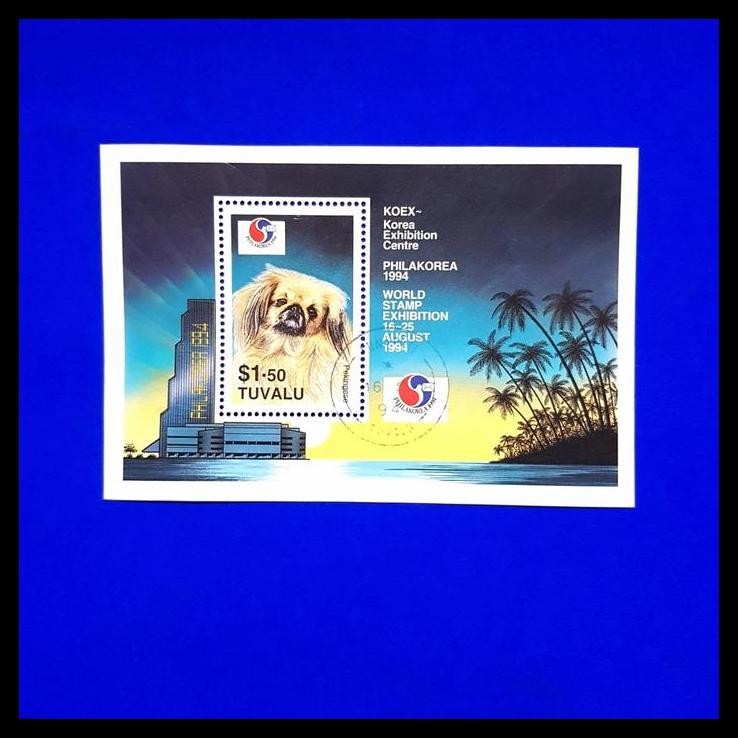 

HOT DEAL PRANGKO SS ANJING PEKING, PHILAKOREA '94 STAMP EXHIBITION DARI TUVALU !!!!!