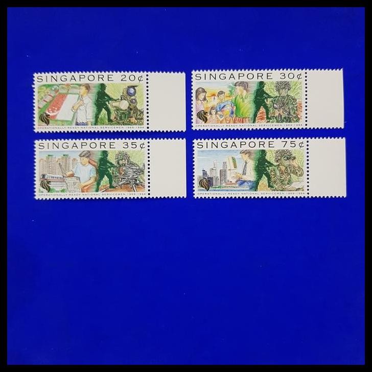 

BEST DEAL PRANGKO SINGAPORE. OPERATIONALLY READY NATIONAL SERVICEMENT. SET (4V) !