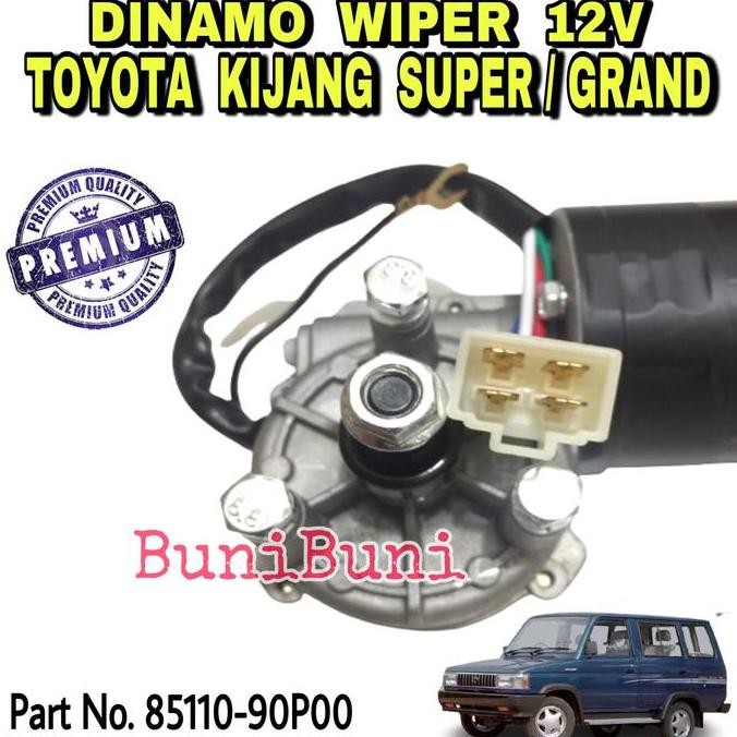 Dinamo Motor Wiper Depan Mobil Kijang Super / Grand 5K & Kapsul 7K Efi