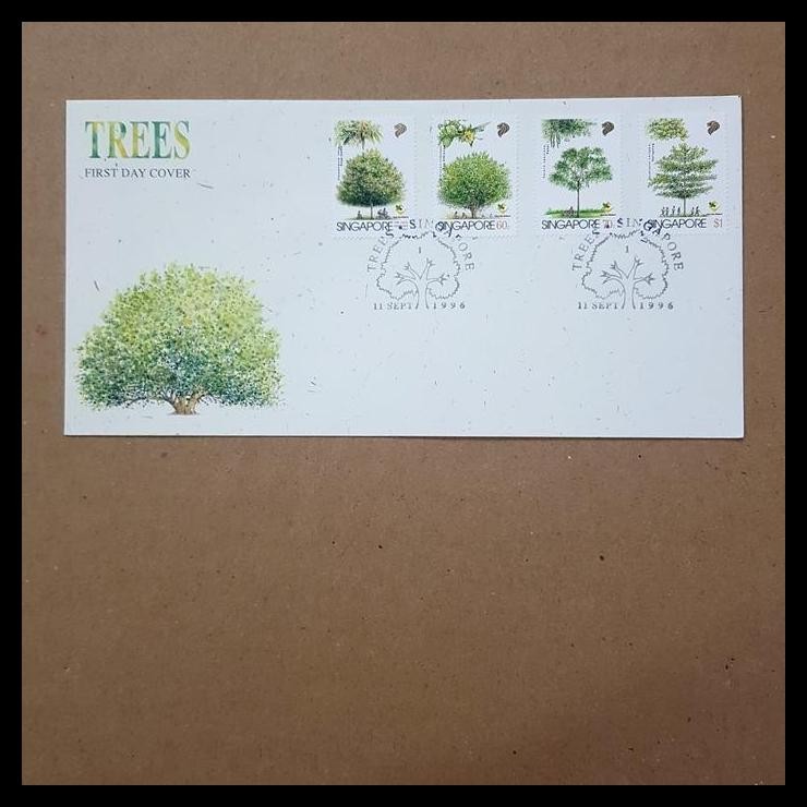 

GRATIS ONGKIR PRANGKO SINGAPORE 1996. FDC TREES ~ FLORA OF SINGAPORE !