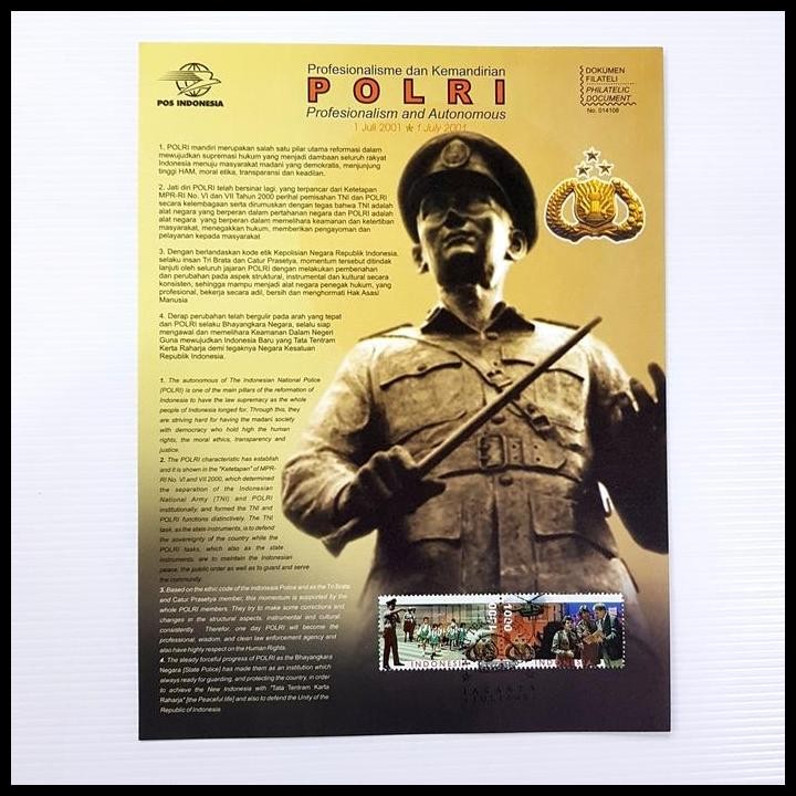 

HOT DEAL PRANGKO PROFESIONALISME DAN KEMANDIRIAN POLRI ~ DOKUMEN FILATELI !