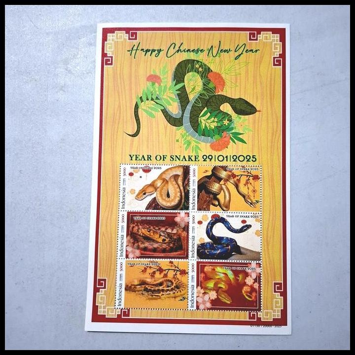 

GRATIS ONGKIR PRANGKO INDONESIA TERBIT 22.01.2025. TAHUN ULAR 2576 YEAR OF THE SNAKE. PRANGKO PRISMA. HAPPY CHINESE NEW YEAR / IMLEK 29.01.2025. MINISHEET. !!