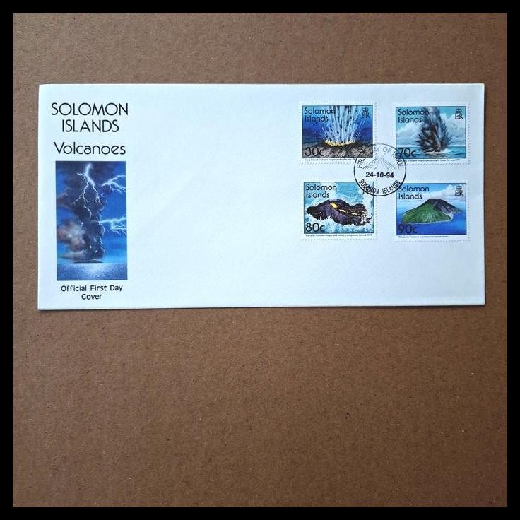 

DISKON PRANGKO TEMA GUNUNG MERAPI VOLCANOES. FDC DARI SOLOMON ISLANDS 24.10.1994 !!