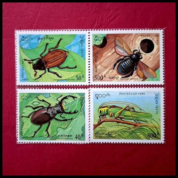 

GRATIS ONGKIR PRANGKO LUAR NEGERI. WILDLIFE INSECTS /SERANGGA DARI LAOS. SET 4 PRANGKO !!!!!