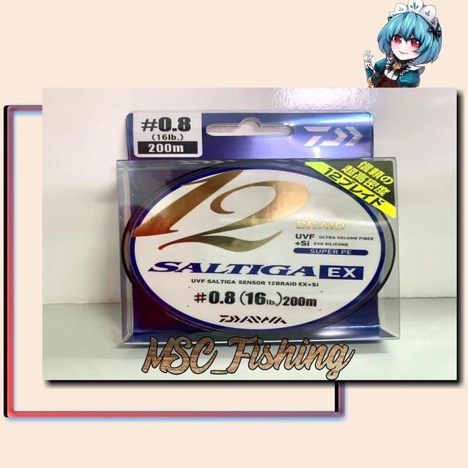 Senar Pe Daiwa Saltiga Sensor Uvf X12Ex+Si 200M/300M #0.6-6