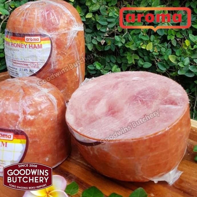

All Pork Ham Whole Utuh Aroma Bali | Cooked Danish Honey Smoked | Frozen 2.5Kg