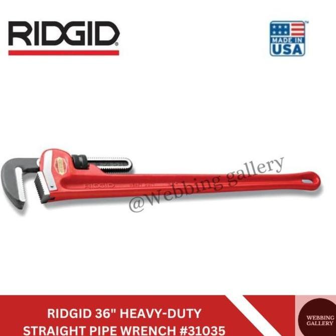 RIDGID HEAVY-DUTY STRAIGHT PIPE WRENCH 36" RIDGID 31035 - KUNCI PIPA