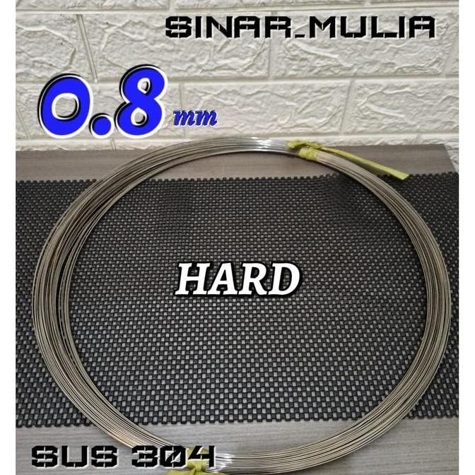 ] kawat stainless 304 hard dia 0.8mm / stainless 304 / kawat keras