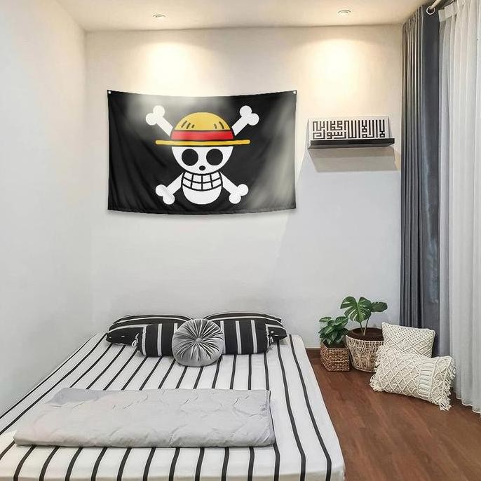 ((((()paling dicari] Nazhifa Printing - Bendera One Piece - Poster Kain Bendera One piece, Luffy Jol