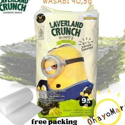

Manjun Laverland Crunch Wasabi Sna Korean Seaweed Wasabi Flavor 405G