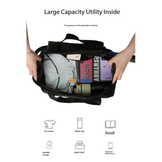 Tas Raket 1680D Badminton Tennis Olahraga Tas Selempang Jinjing Besar Kecil PS