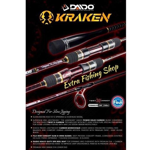 HOT SALE LAST Joran Daido Kraken Pe 0.8-1.5Pe1-3 spin 1.80m