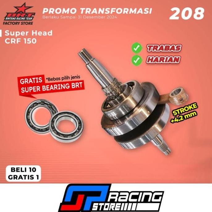 Kruk As Honda CRF 150 Stroke Up 62mm - BRT Promo 2