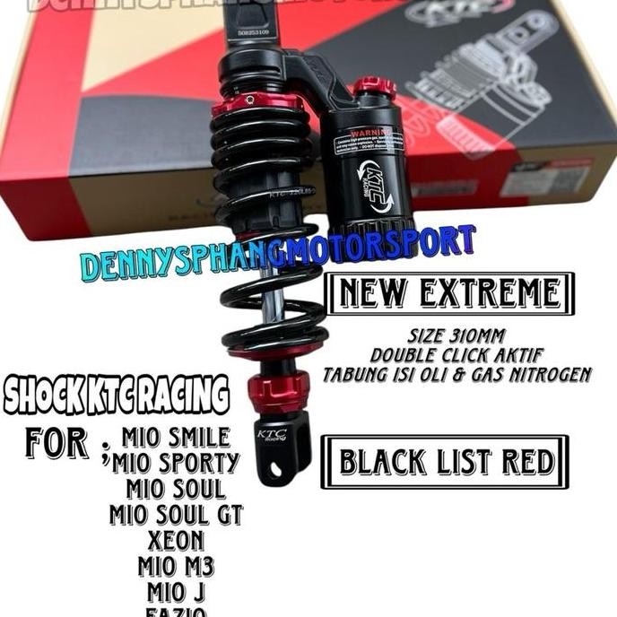 Shockbreaker ktc Tabung Atas Ktc Extreme/ onyx 2023 series Black Series 300mm 325mm 340mm Shock ktc 