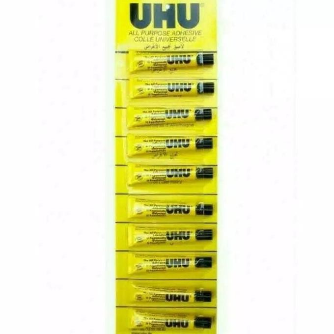 

UHU All Purpose Glue 7ml Lem UHU Cair Serbaguna [1 Set Isi 10 pcs]