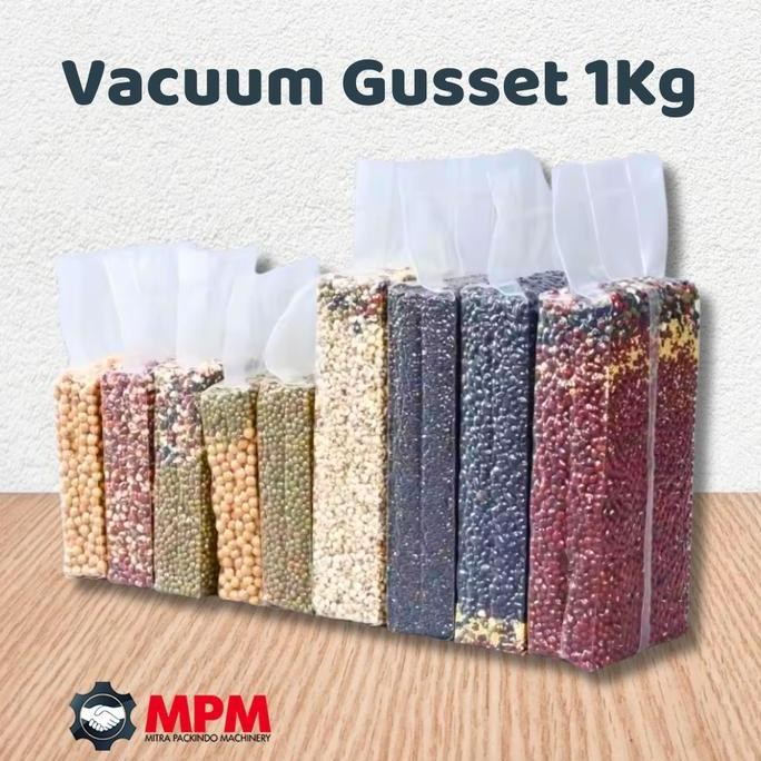 ```````] Vacuum Gusset / Vacum Beras Biji / Plastik Vakum Kotak Murah SATUAN