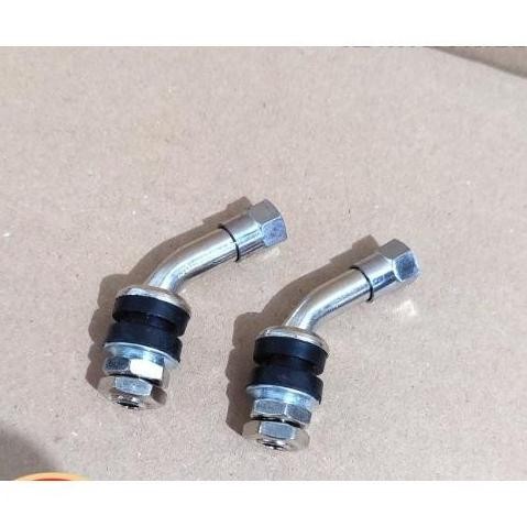Pentil Ban Tubeless Tubles Motor Besi L Bengkok Miring 45 Derajat Harga Untuk 4 Biji Termurah