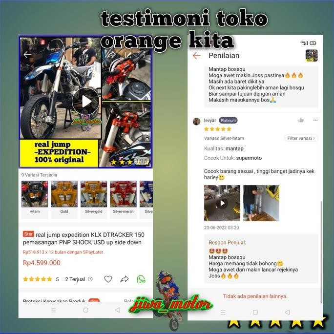 real jump expedition klx dtracker 150 pemasangan PNP USD expedition