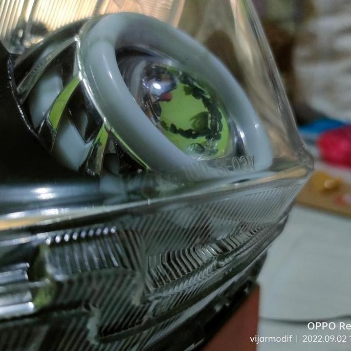 reflektor new beat deluxe custom proji & alis lampu depan Beat deluxe