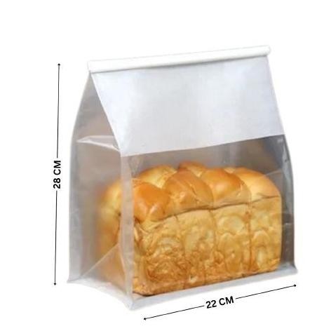 

Kantong Roti Kertas Kraft Ziplock 50 Pcs - Bread Bag Toast Box Croissant