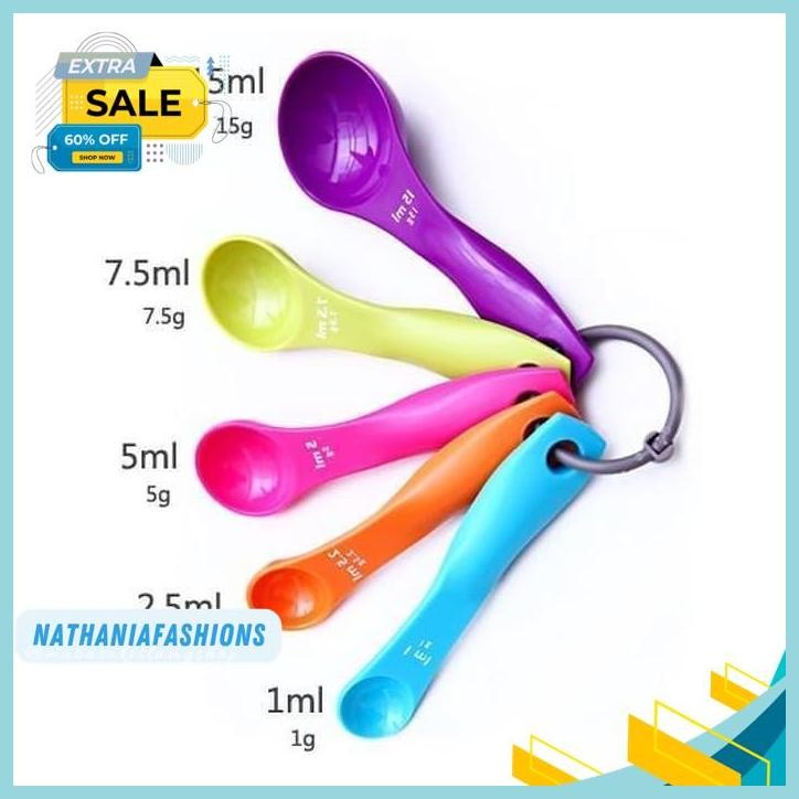 SENDOK TAKARAN SET 5 IN 1 / SENDOK TAKAR UKURAN ML OBAT PRODUK TERBAIK