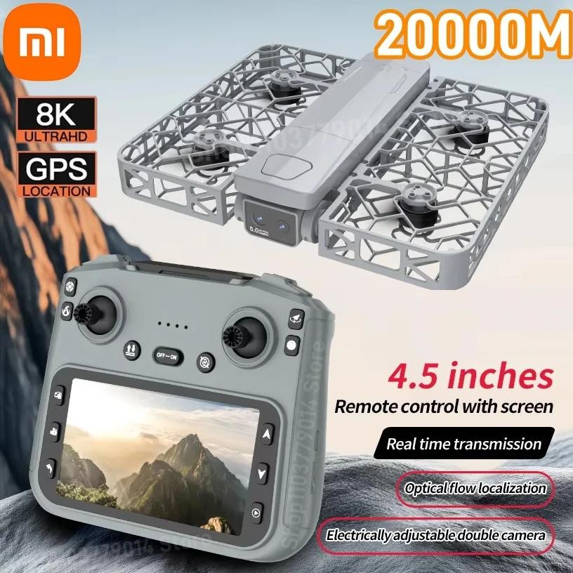 Xiaomi S161 Brushless Flying Pocket Camera 8k Hd Gps Drone With Screen Control Uav Full Surround Obs