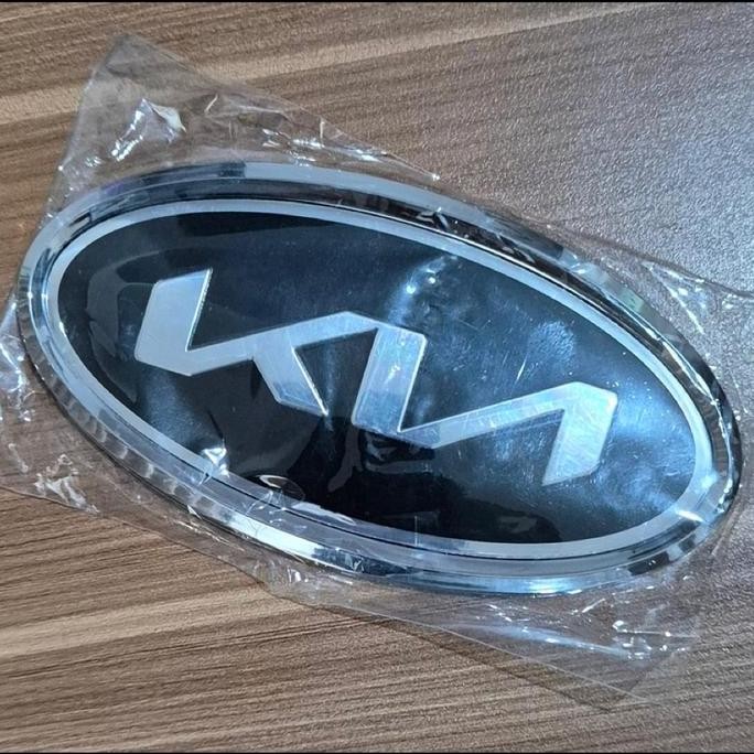 emblem logo new kia rio depan belakang set + logo stir original