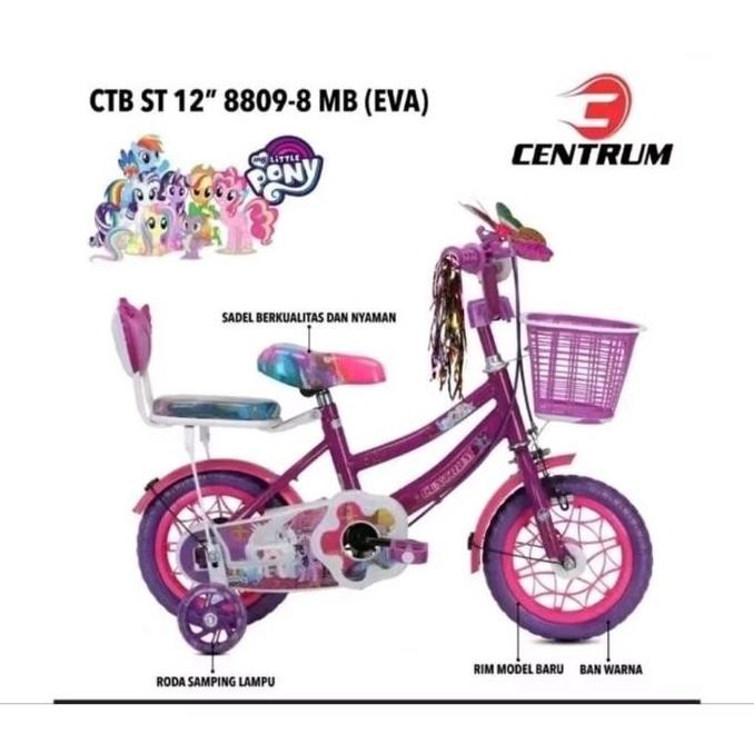Sepeda Mini Anak Perempuan 12 Inch Morison Ban Busa Usia 3 - 7 Tahun