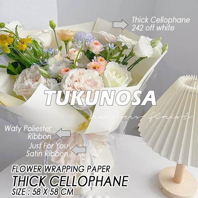 

PERPACK FLOWER WRAPPING PAPER THICK CELLOPHANE WARNA POLOS TEBAL