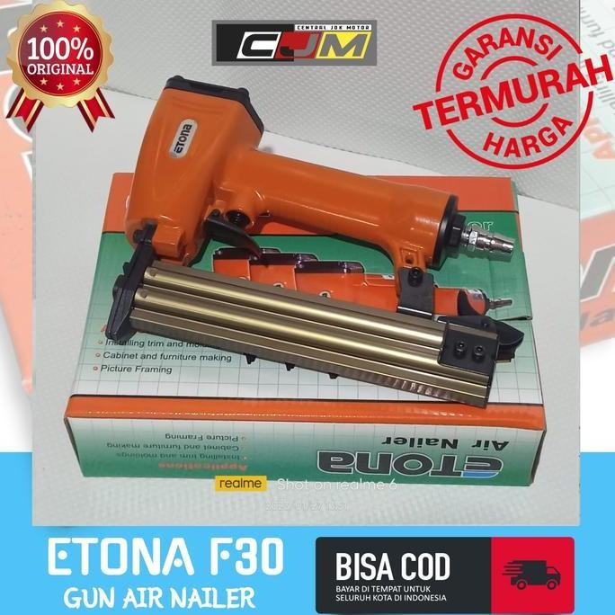 Etona F30 Gun Air Nailer - Mesin Tembak Angin Kompresor - Paku Lurus