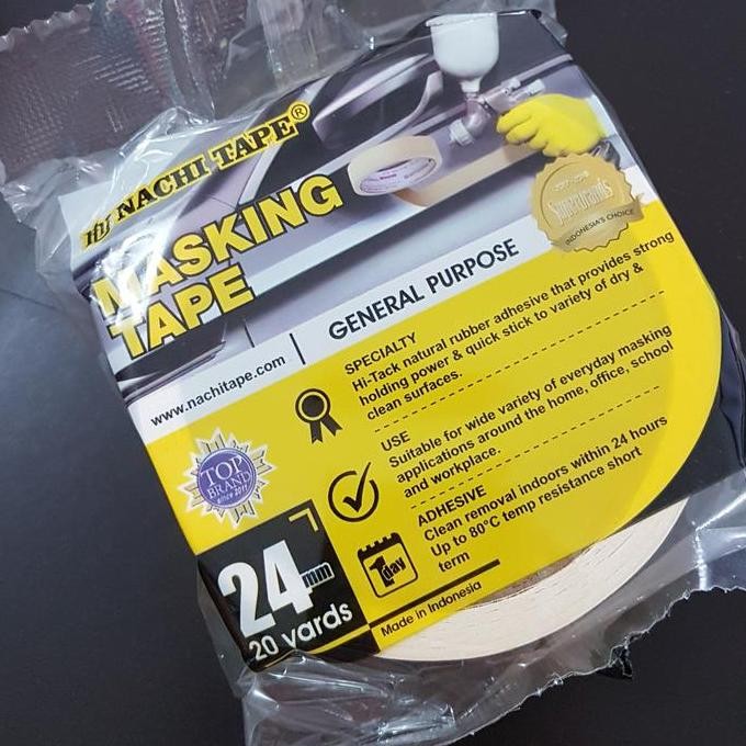 

Lakban Kertas Nachi 24Mm X 20 Yard - Masking Tape 1 Inch / Lusin