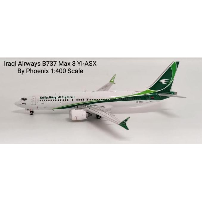 Iraqi Airways B737 Max 8 Yi-Asx By Phoenix 1:400 Scale