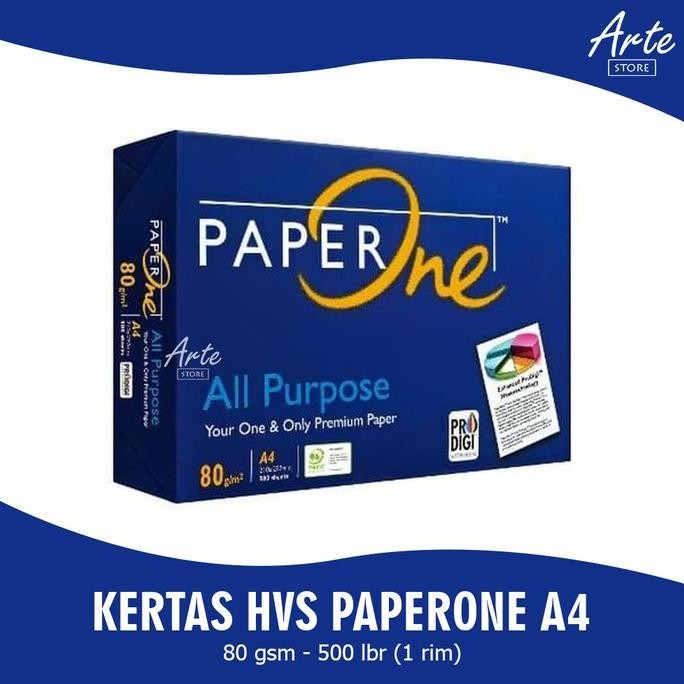 

Kertas Hvs Paperone A4 75 / 80 / 85 Gsm - Kertas Print & Fotocopy Berkualitas