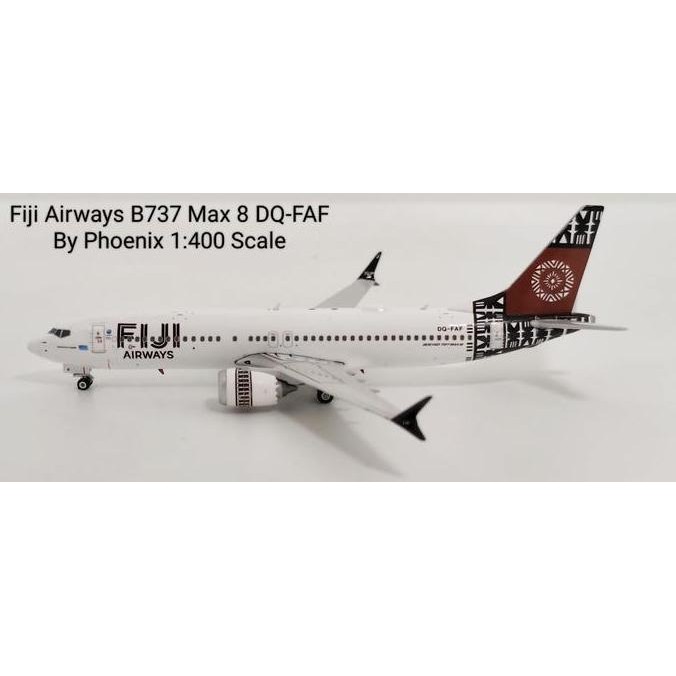 Fiji Airways B737 Max 8 Dq-Faf By Phoenix 1:400 Scale