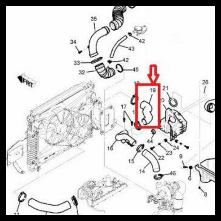 TERBARU SELANG DUCT TURBO CAPTIVA DIESEL NFL SELANG TURBO CAPTIVA GM 96628979 