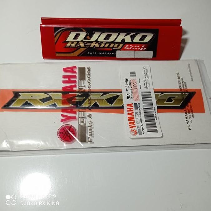 emblem rx king 3ka-f4161-60 ori yamaha genuine tulisan logo tangki