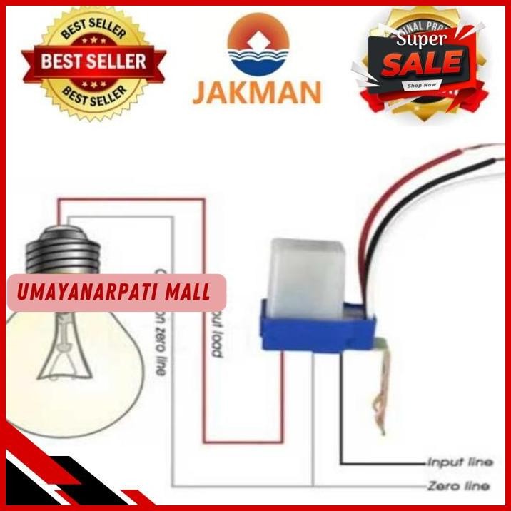 PHOTO CONTROLS / PHOTO SELL / SENSOR CAHAYA OTOMATIS / AC/ DC/ JAKMAN PRODUK TERBAIK 