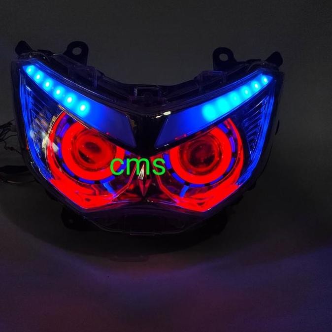 kedok lampu depan projie angel eye Yamaha nmax 155 old
