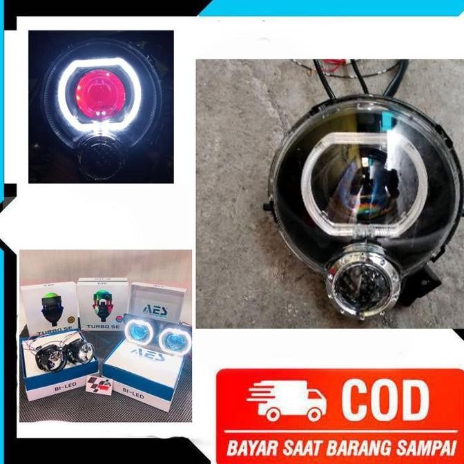 Lampu Depan Biled Fino Karbu Paket Lengkap