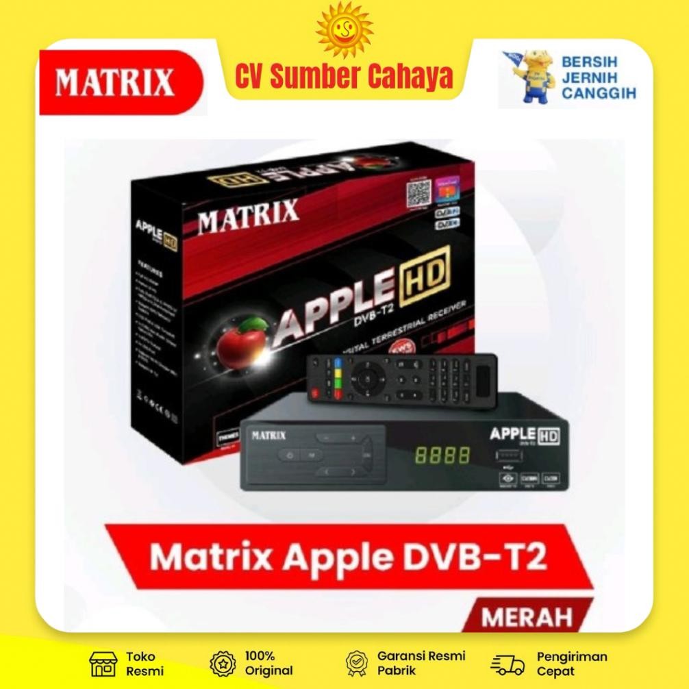 NEW Receiver TV Digital Set Top Box Matrix Apple Apel DVB-T2 STB DVBT2 [terbaik][terlaris]