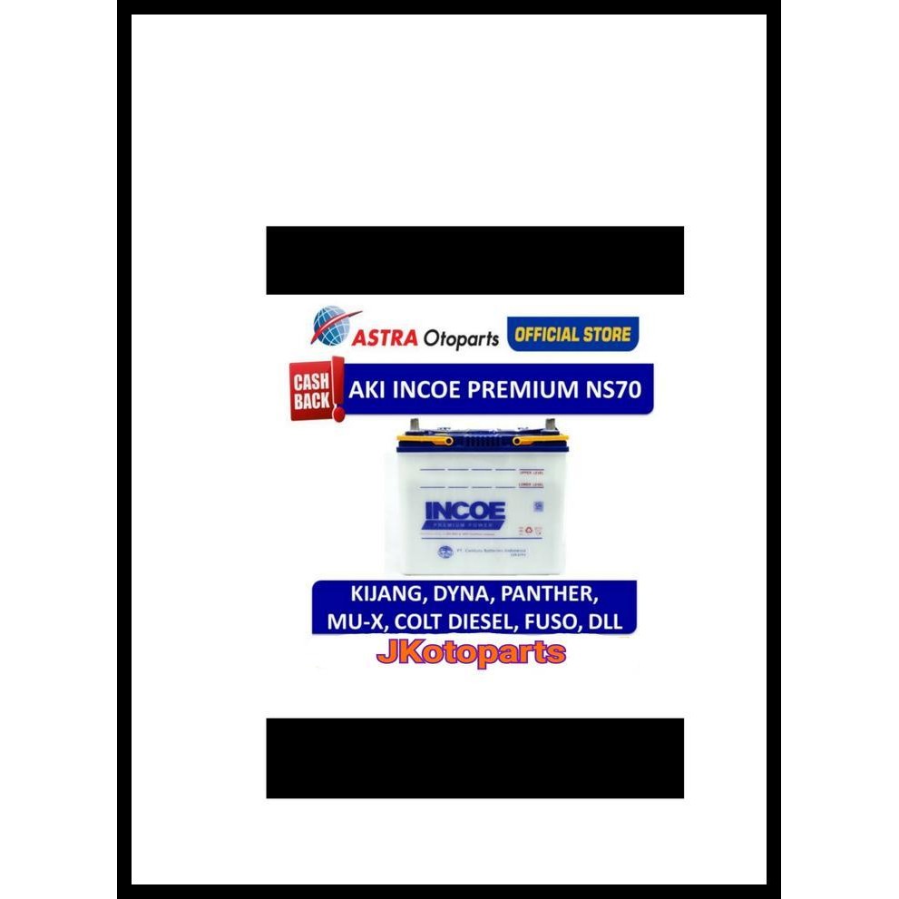 TERMURAH AKI MOBIL INCOE ASTRA PREMIUM BASAH NS70 