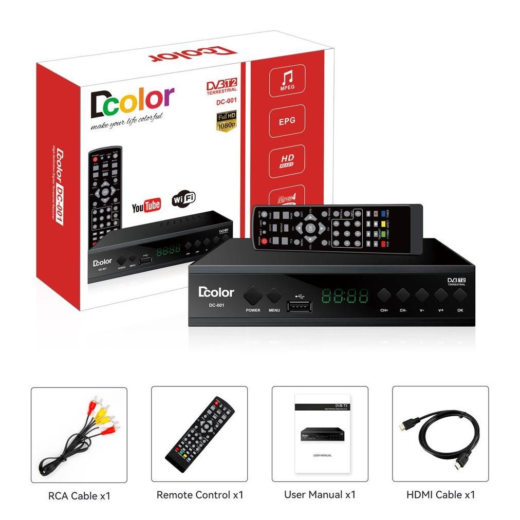 NEW (BISA COD) Set Top Box Tv Digital DVB T2 FULL HD / TERMURAH TERBAIK/ set topbox tv digital untuk