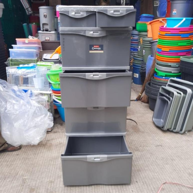 Lion Star - Lemari Pakaian Plastik Susun 4 Lion Star / Primera Container Sl4 Trending