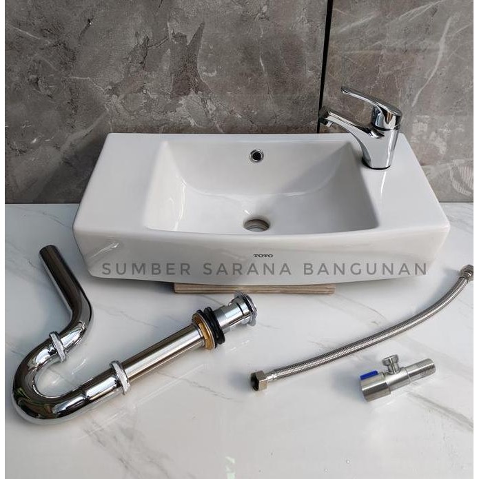 Wastafel Toto Set Komplit / Westafel Cuci Tangan