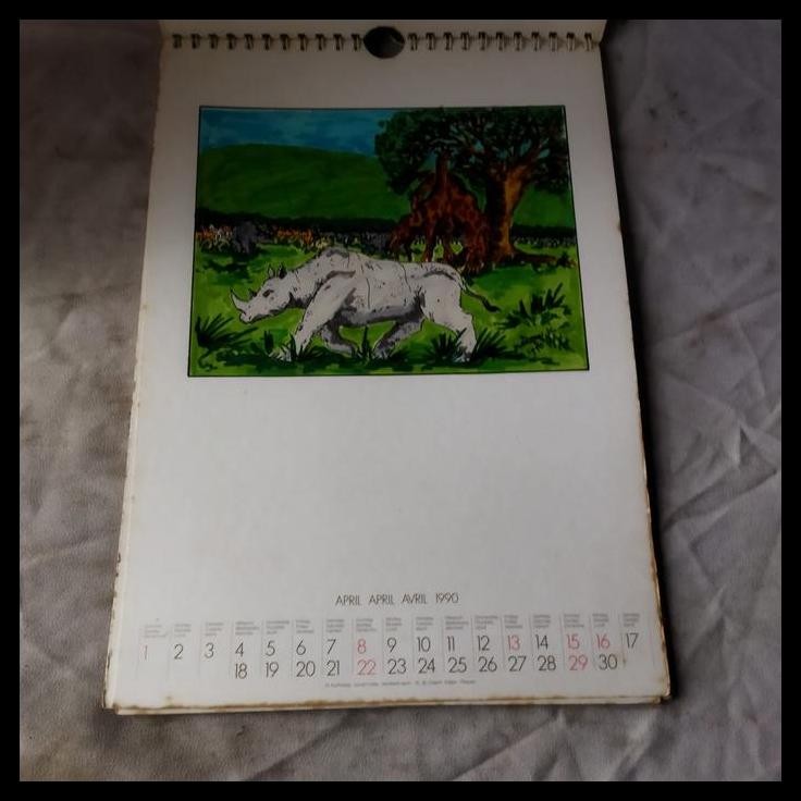 

HOT DEAL PAJANGAN VINTAGE KALENDER 1990 MADE IN GERMANY