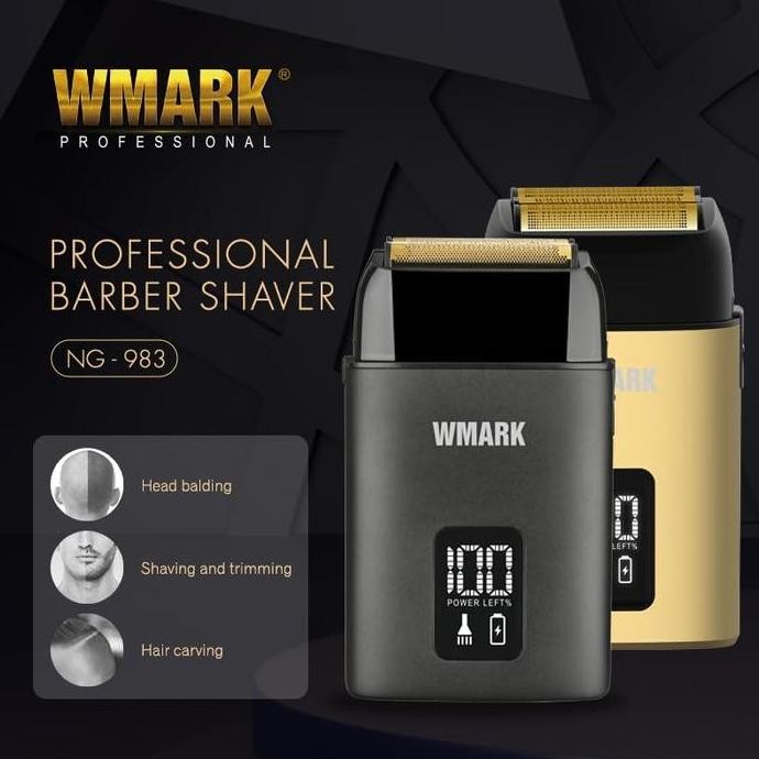 ready stock WMARK PROFESIONAL SHAVER WMARK NG-983 SHAVER WMARK  8100 RPM WMARK 983
