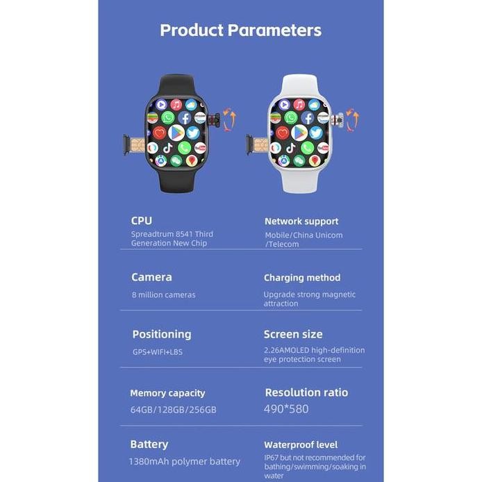 S16 Pro Smartwatch Pro Max 4G Wifi Android Playstore AMOLED Watch Pria Wanita Upgrade S8 S9 Ultra mu