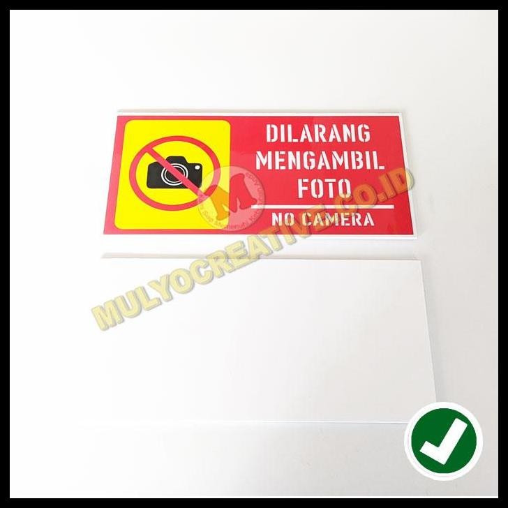 

DISKON PAPAN SIGN DILARANG AMBIL FOTO - PAPAN AKRILIK TULISAN NO CAMERA !!!!!!